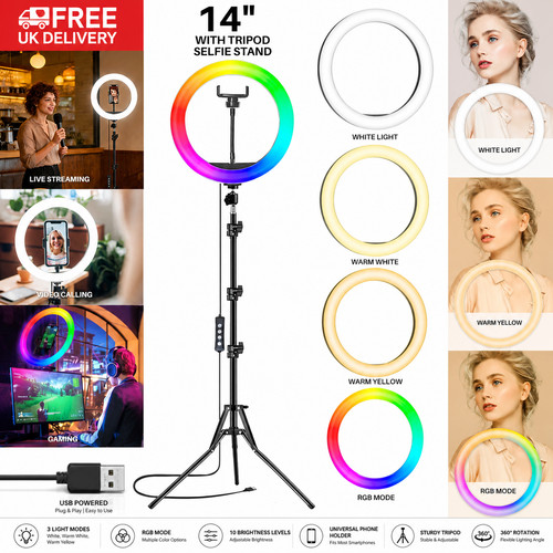 Led ring light with 1 - led,