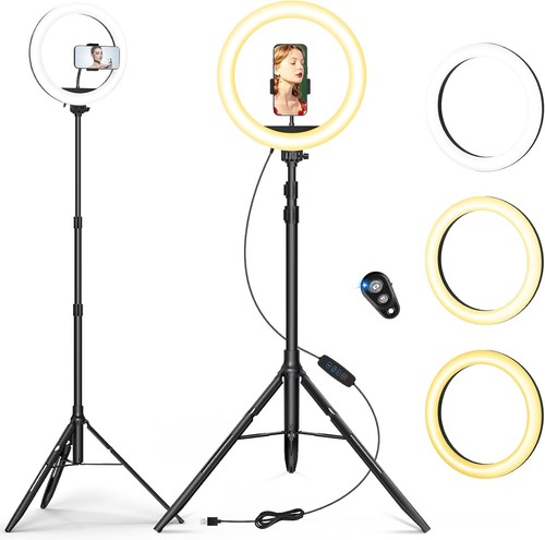 Ring light with - light, tripod
