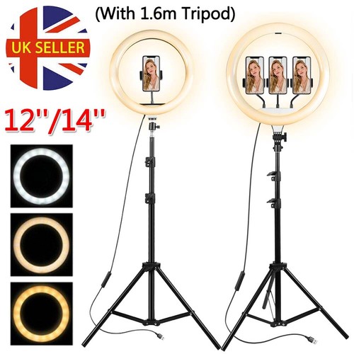 Ring light with - 12"/14", tripod