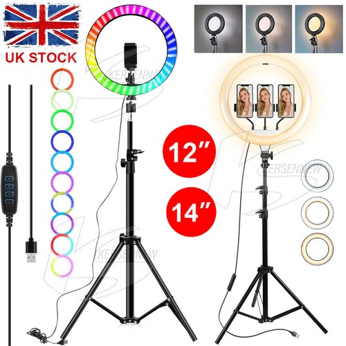 Led ring light tripod - 14",