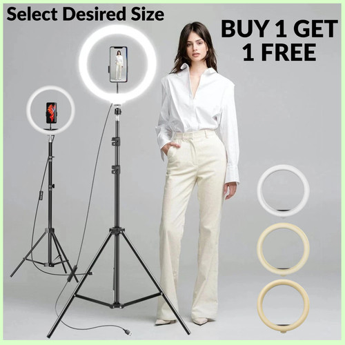 Ring light with - light,