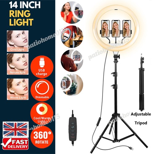 Inch led ring light - 14",